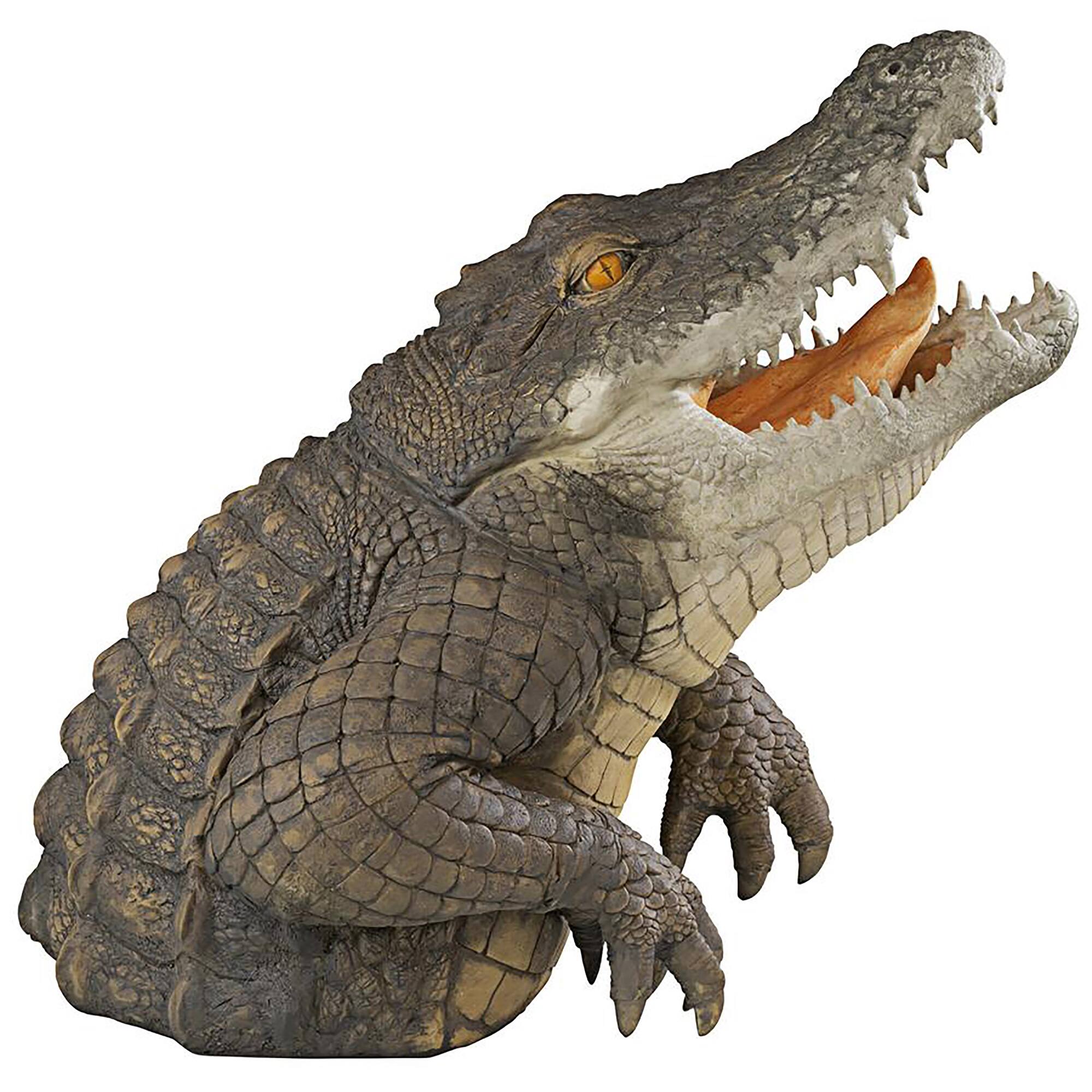 Design Toscano 19" Snapping Swamp Gator Statue
